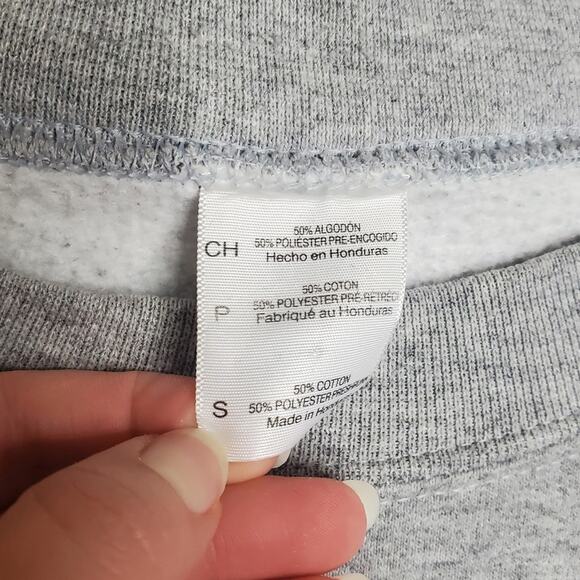 Washington D.C. US Flag Crewneck Pullover Grey Sweatshirt Women's Small Souvenir - Picture 7 of 11